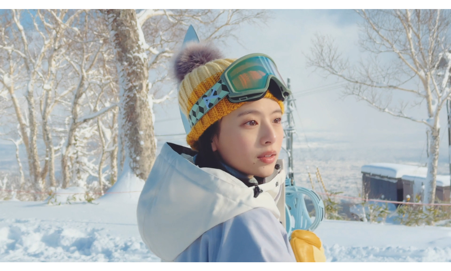 出口夏希、JR SKISKI 新TVCM『白と熱。女子篇』放映開始！初挑戦の 